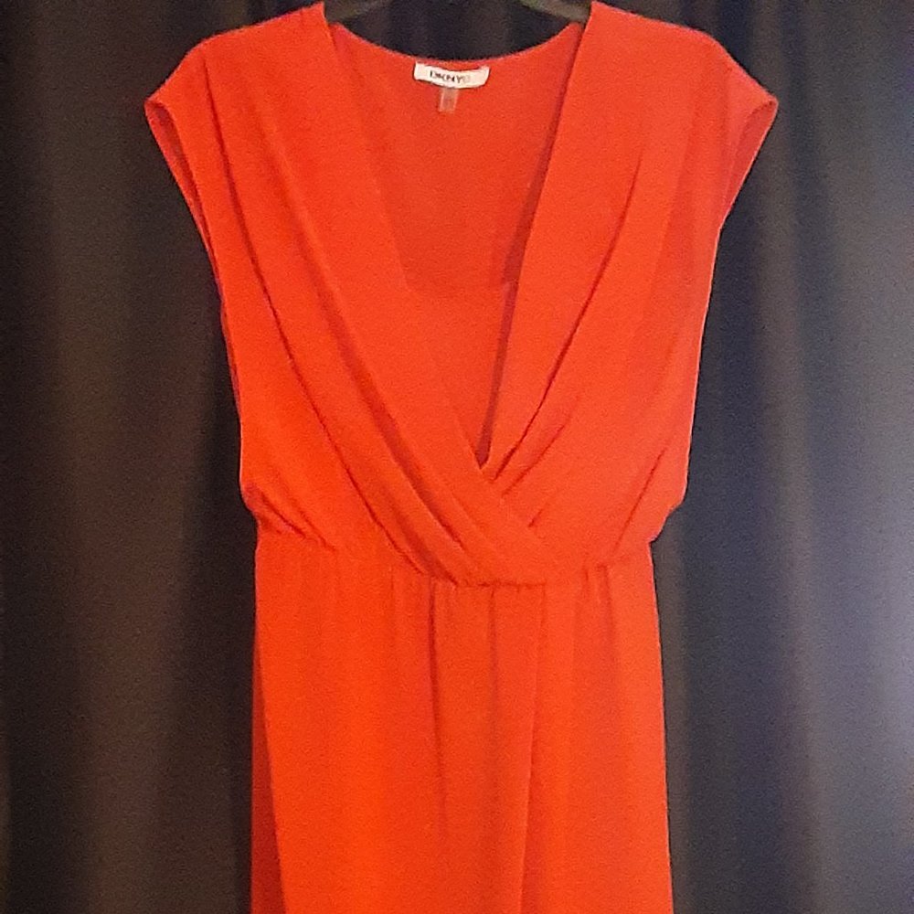 Orange DKNY Dress